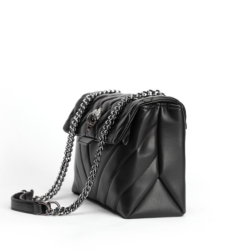 Kurt Geiger Women's Diamond Quilted Chain Shoulder Crossbody Bag with Eagle Accent - Image 3