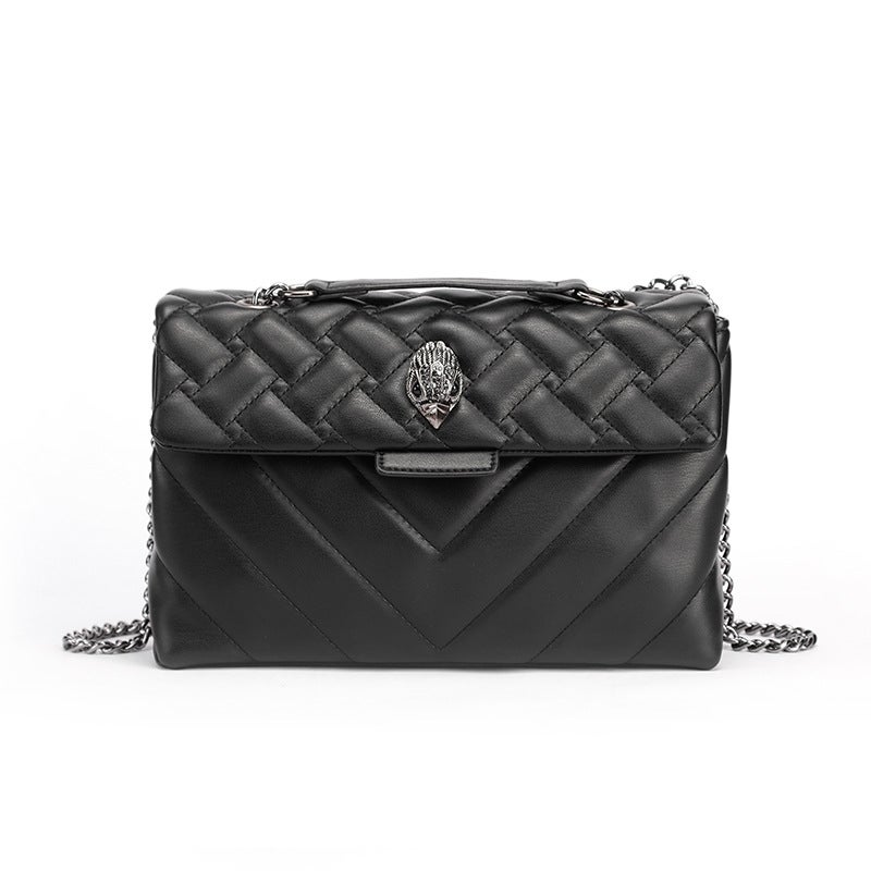 Kurt Geiger Women's Diamond Quilted Chain Shoulder Crossbody Bag with Eagle Accent - Image 1