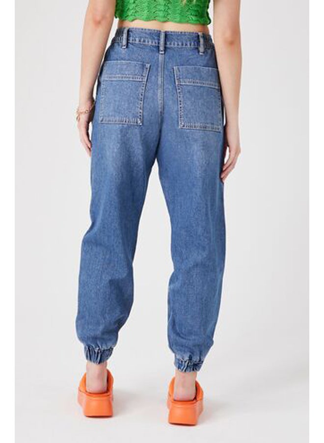 FOREVER 21 Cotton Denim Joggers - Image 3
