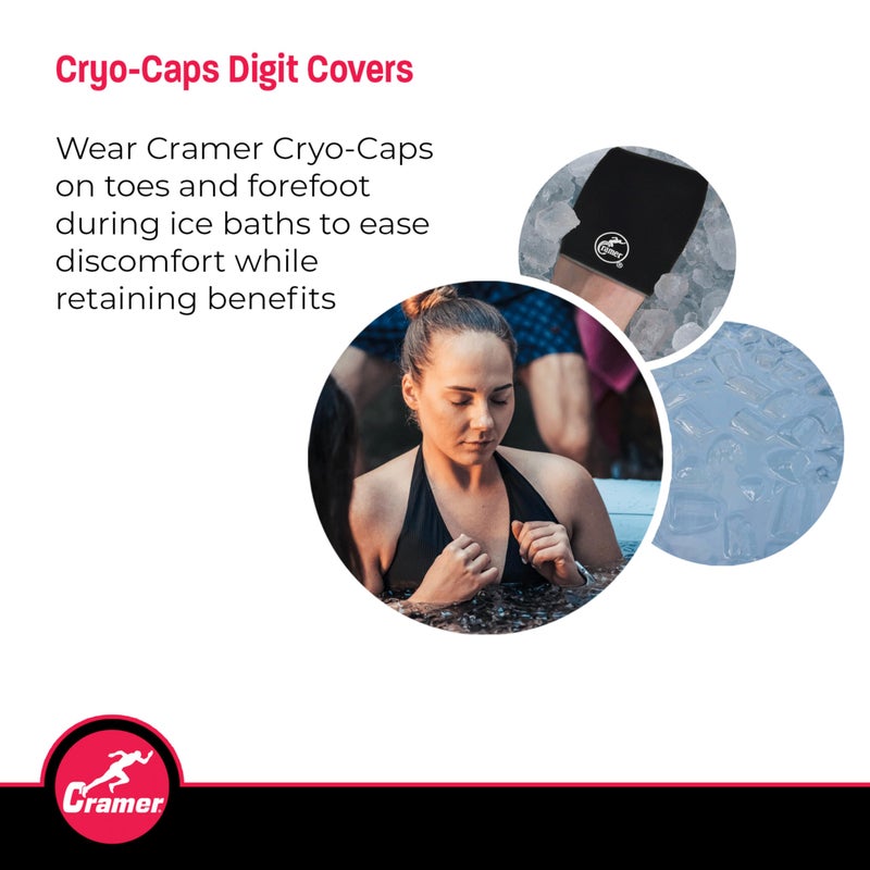 Cramer Cryo-Caps, Ice Bath Socks, Keeps Feet Warm During Ice Baths, Ice Bath Toe Warmers, Toe Booties, Protects Toes During Ice Baths, Comfortable, Retains Body Heat, Ice Bath Accesories, One Pair - Image 2
