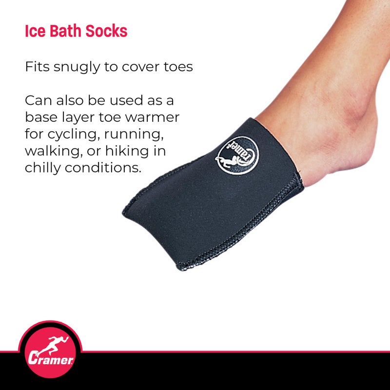 Cramer Cryo-Caps, Ice Bath Socks, Keeps Feet Warm During Ice Baths, Ice Bath Toe Warmers, Toe Booties, Protects Toes During Ice Baths, Comfortable, Retains Body Heat, Ice Bath Accesories, One Pair - Image 4