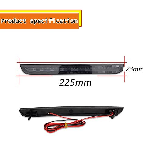 ADIIL Smoked Lens Tail Brake Running Lamps Red LED Reflector Light Kit Compatible for 2015-2022 Dodge Challenger - Image 4