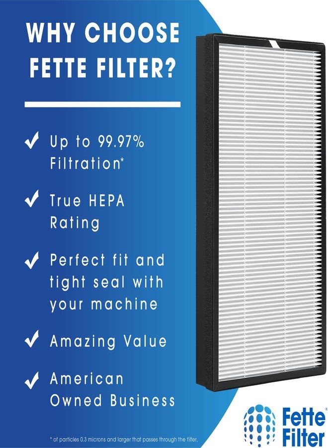 فيتي فلتر فلتر فيت - فلتر بديل حقيقي بتقنية هيبا HSP003 متوافق مع جهاز تنقية الهواء HATHASPACE HSP003 ثنائي الترشيح بتقنية هيبا - عبوة من قطعتين - Image 5