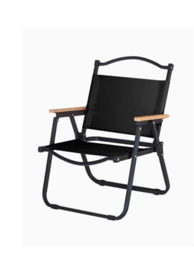 Portable Folding Outdoor Camping Chair Black - Image 1