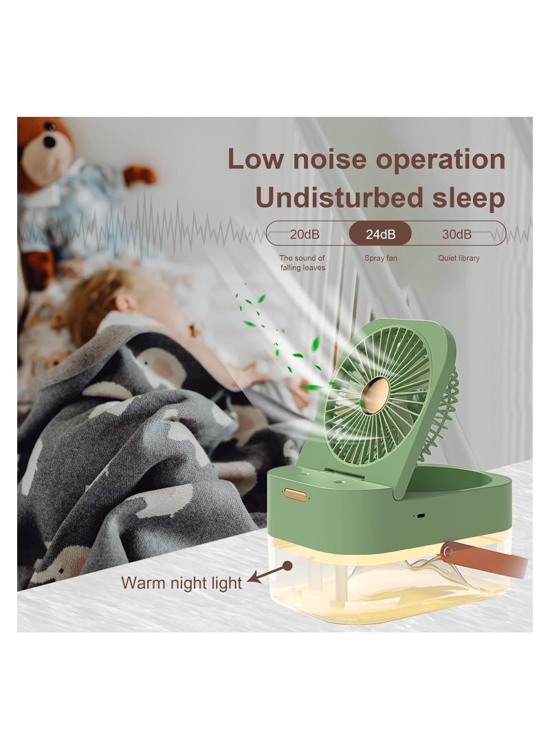 Mini Cooling Portable Air Conditioner Fan  With Remote USB Rechargeable Personal Evaporative Air Cooler Desk Fan For Bedroom Office Camping  - Image 4