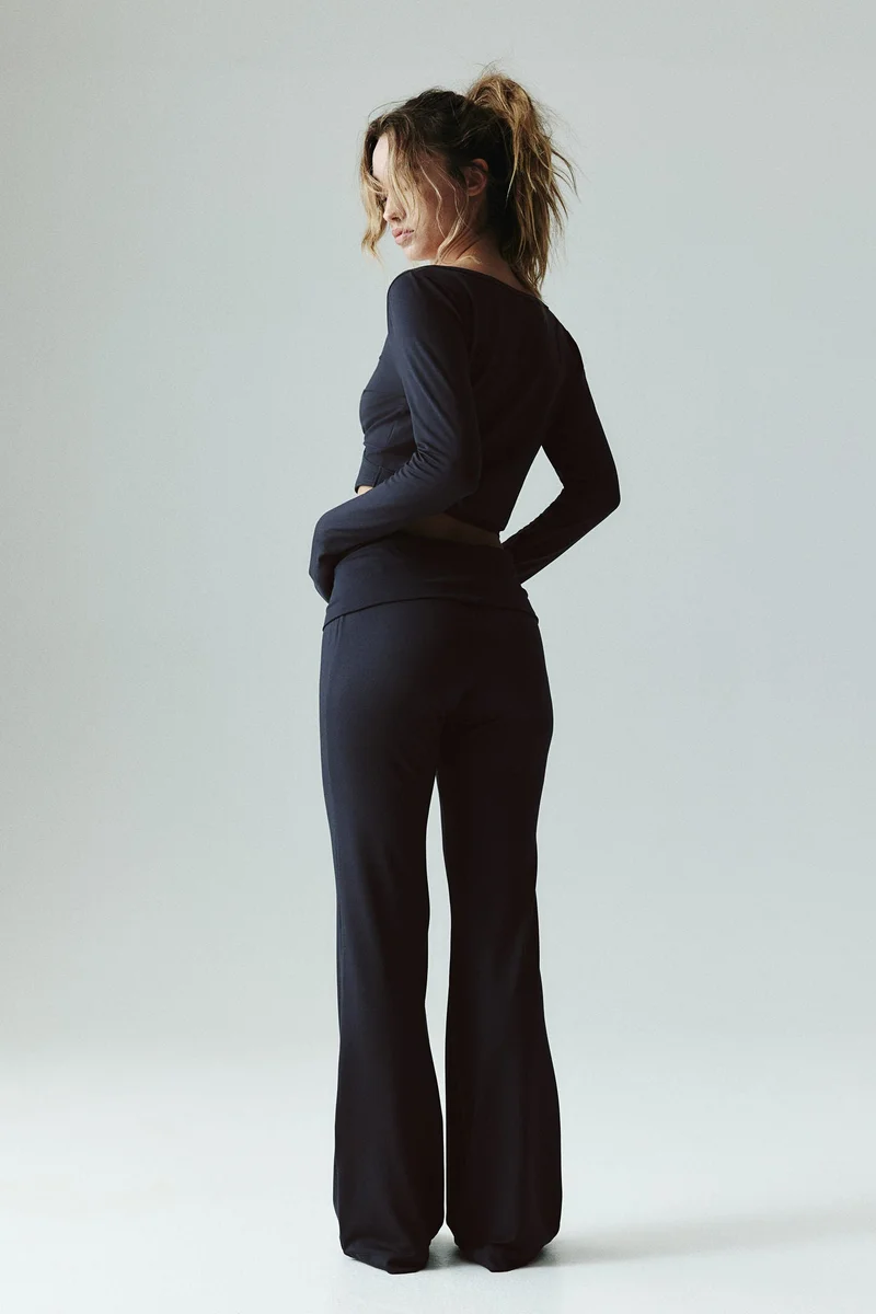 H&M Soft-touch flared trousers