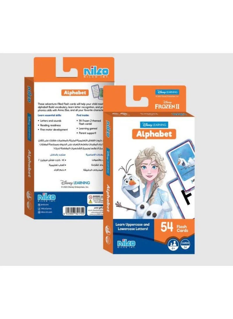 Nilco Learning Flash Cards – Alphabet – Frozen 
