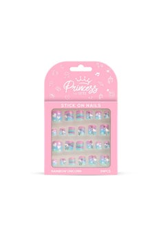 Ess By Renee Stick On Nails Rainbow Unicorn | 24 Reusable Artificial Nail Set | Lightweight, Long Lasting, Easy To Use | Quick Fix For Special Occasions