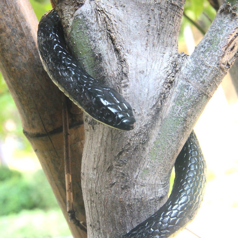 NAKIMO Realistic Rubber Fake Snake Toy 50 Inch Mamba for Garden Props and Practical Joke - Image 5