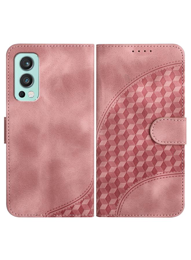 S-TOP Case For OnePlus Nord 2 5G YX0060 Elephant Head Embossed Phone Leather Case with Lanyard - Image 1