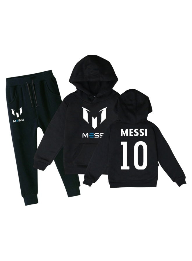 ميسي كرة القدم ستار ميسي المطبوعة الأطفال مقنعين سترة عارضة السراويل الرياضية دعوى - Image 1