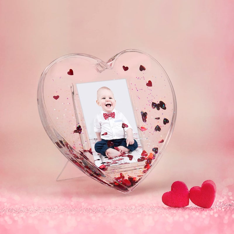 Neil Enterprises, Inc Neil Enterprises Inc. Heart-Shaped Photo Snow Globe with Heart Confetti - Image 2