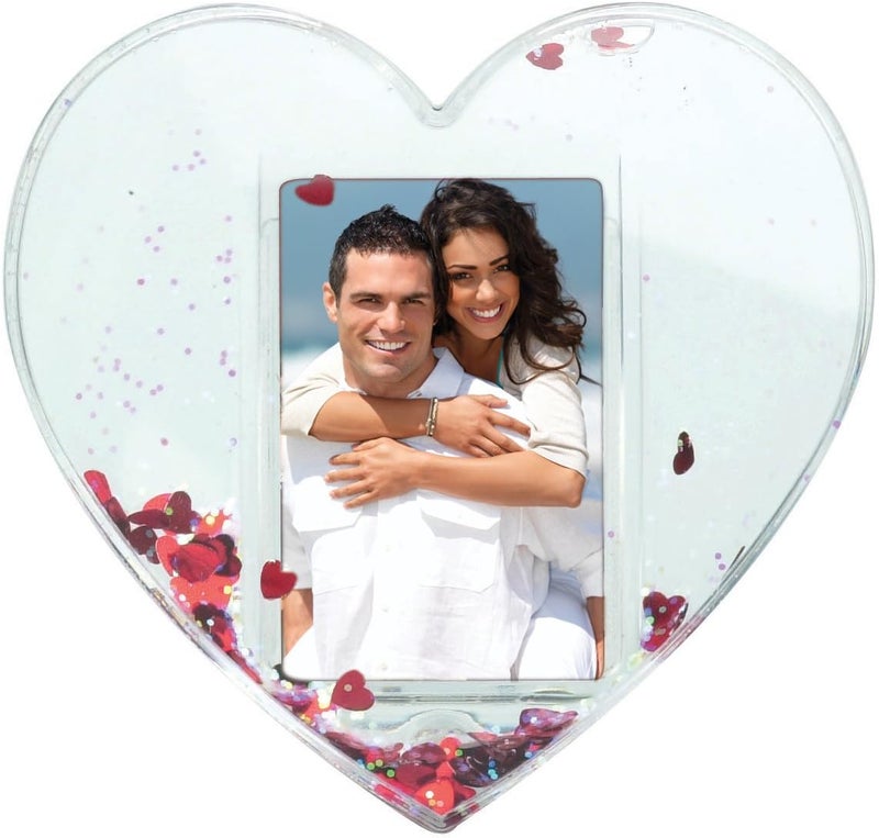 Neil Enterprises, Inc Neil Enterprises Inc. Heart-Shaped Photo Snow Globe with Heart Confetti - Image 1