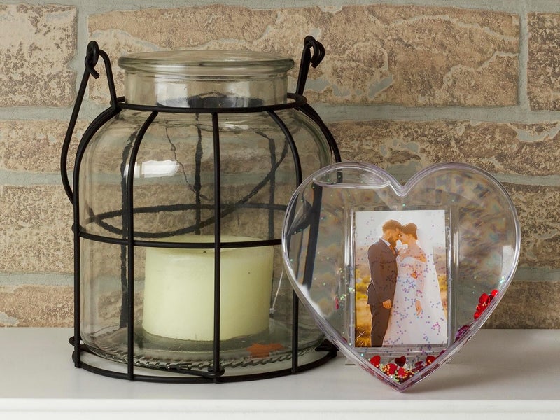 Neil Enterprises, Inc Neil Enterprises Inc. Heart-Shaped Photo Snow Globe with Heart Confetti - Image 4