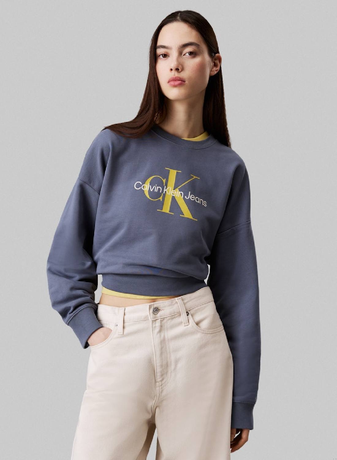 Calvin Klein Jeans Grisaille Monogram Logo Relaxed
