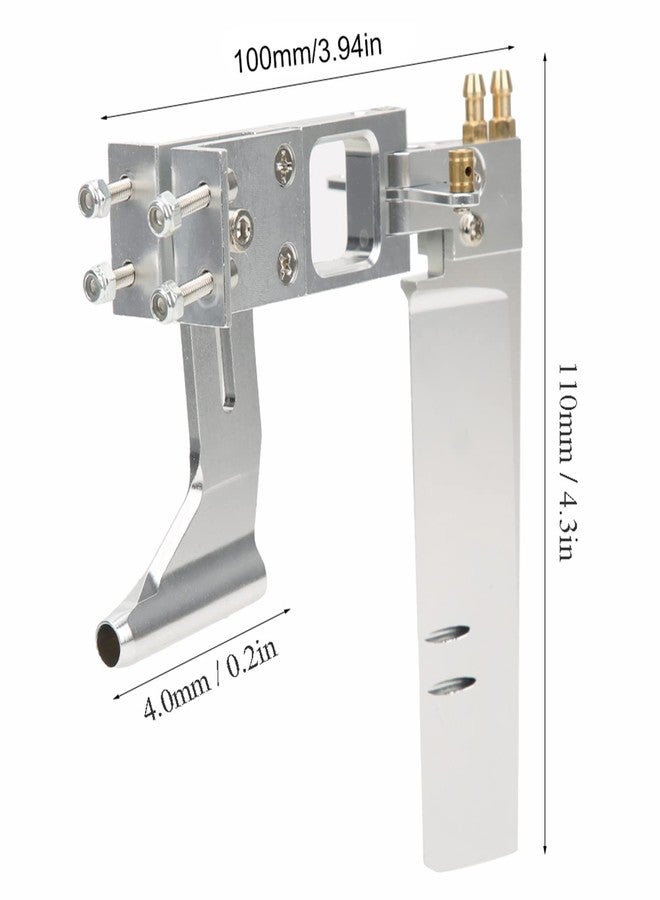 Worem RC Boat Rudder Kit, Integrated Flexible Shaft 110mm RC Boat Water Absorbing Rudder Aluminum Alloy for 0.2in Shaft System - Image 2