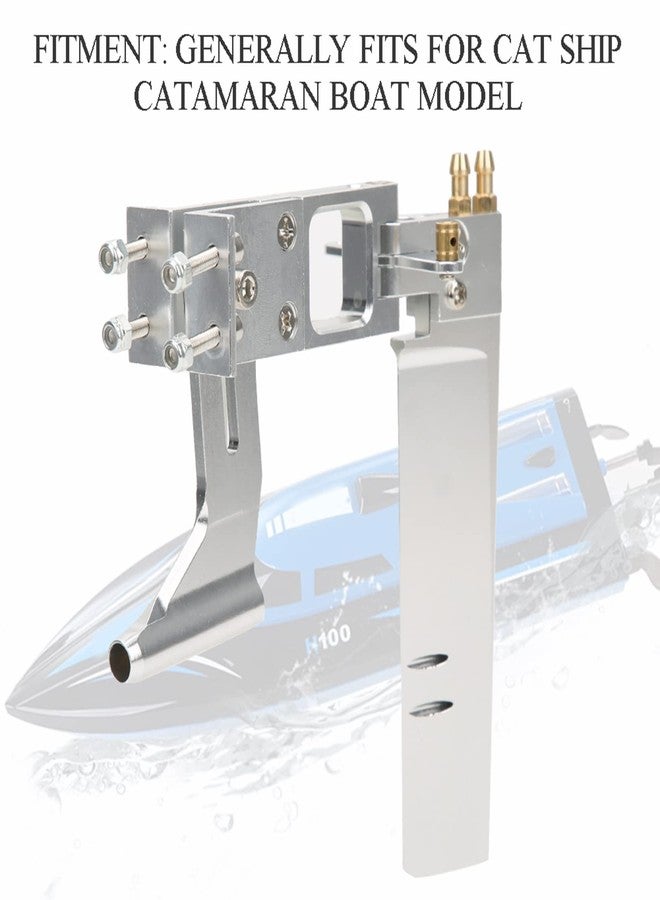 Worem RC Boat Rudder Kit, Integrated Flexible Shaft 110mm RC Boat Water Absorbing Rudder Aluminum Alloy for 0.2in Shaft System - Image 5