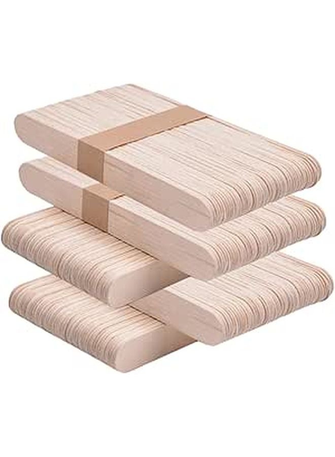 أعواد المصاصة الخشبية الطبيعية ٢٥٠ قطعة مجموعة DIY آمنة للأطفال رياض الأطفال - Image 1