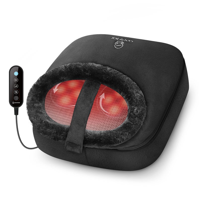 COMFIER Foot Massager with Heat Electric Foot Warmer Shiatsu Feet Massager Machine for Plantar FasciitisNeuropathy 2in1 Foot Back Massager Foot HeaterValentines Day Gifts for WomenMen - Image 3