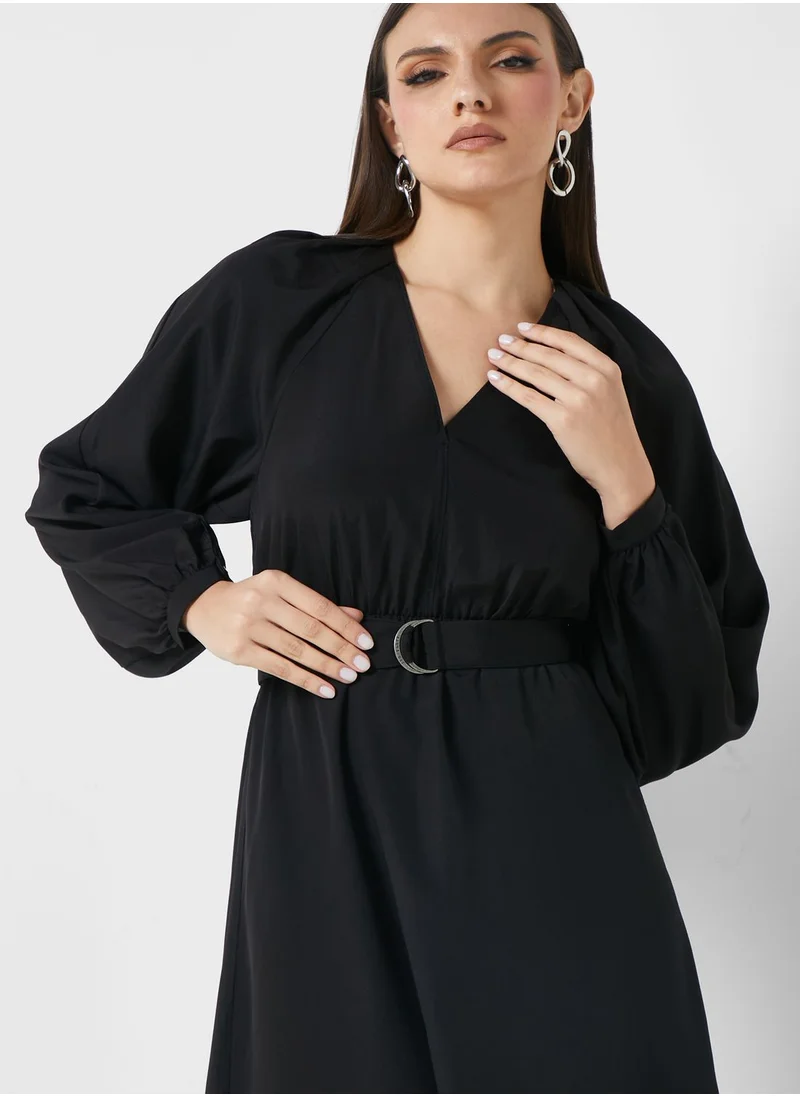Ted Baker V-Neck Belted Detail Dress