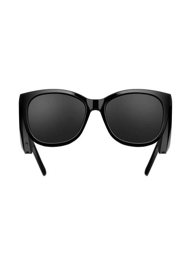 ريبنيو نظارات شمسية ذكية بإطارات سوبرانو مزودة بتقنية البلوتوث وسماعات أذن مفتوحة بتصميم عين القطة باللون الأسود - Image 3