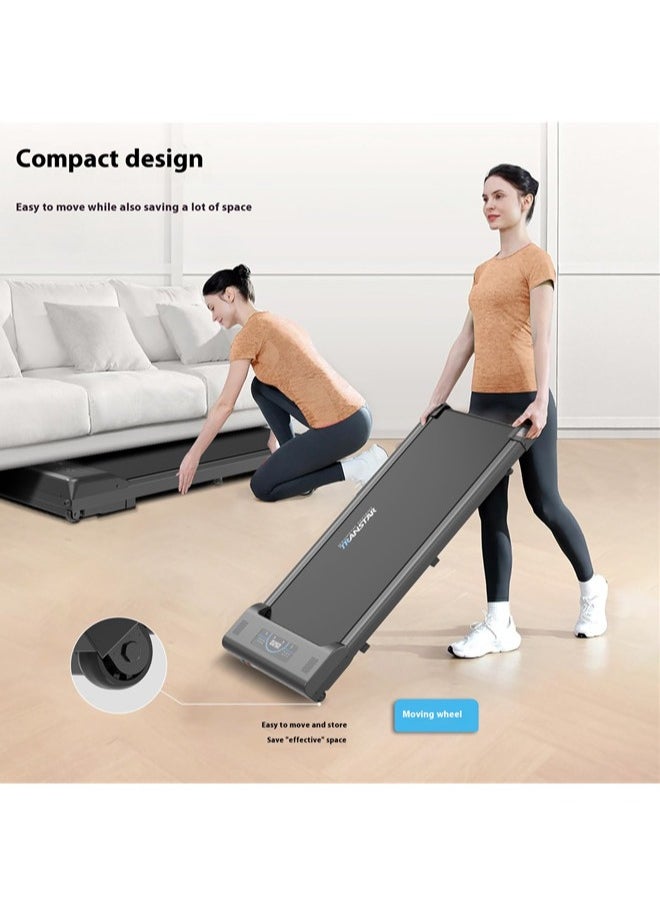 Denzoz - Under Desk Treadmill 2 in 1 Walking Machine Portable Folding Electric Motorized Walking and Jogging Machine with Remote Control for Home and Office Workout - Image 1