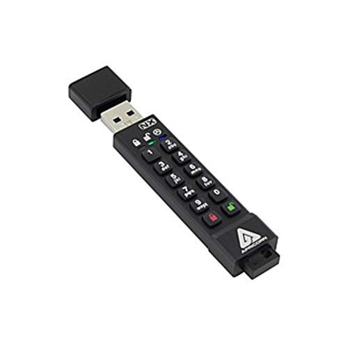 مفتاح أبركون إيجيس الآمن 3NX: مفتاح فلاش USB 3.1 مشفر بتقنية AES XTS بقدرة 256 بت بدون برامج مع تحقق من المستوى 3 وفقًا لمعيار FIPS 140-2، لوحة مفاتيح مدمجة، ودرجات حرارة تشغيل أبرد بنسبة تصل إلى 25%. - (مُجدّد)