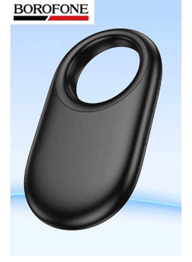 بوروفون جهاز Airtag الذكي المضاد للضياع للحيوانات الأليفة، متوافق مع أجهزة Apple والمركبات والمفاتيح والأمتعة وغيرها – الحل الأمثل المضاد للضياع (أسود) - Image 1