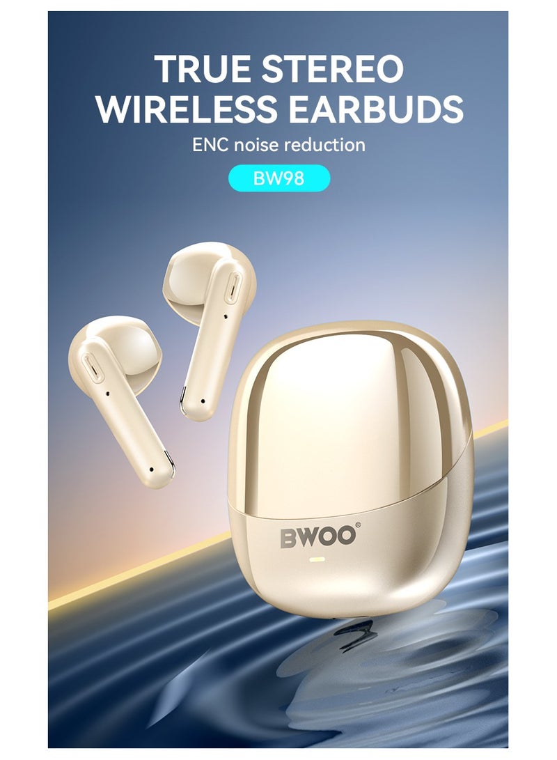 BWOO Enc Noise Reduction Wireless Earphone Black - Image 2
