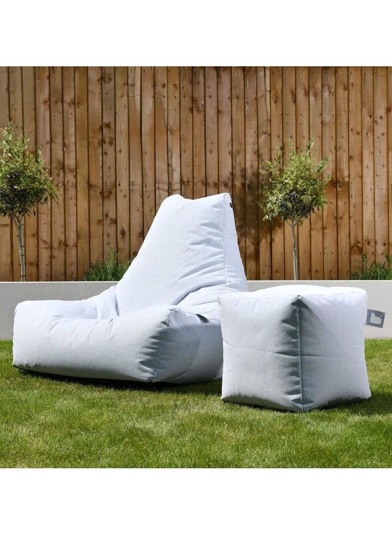 Extreme Lounging Extreme Lounging® - Original B-Box Pouf - Made in UK - Premium Quality Double Stitched Ottoman - UV Protected & Waterproof Stool, Ideal for Indoor & Outdoor Use - 40x40x40cm - Black - Image 4