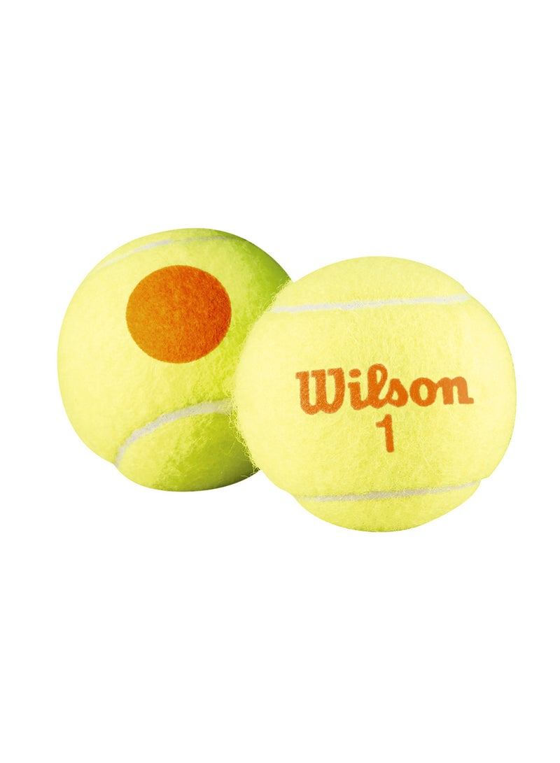 Wilson Starter Yellow/ Orange Tennis Balls For Junior -  3 Ball Pack - Image 3