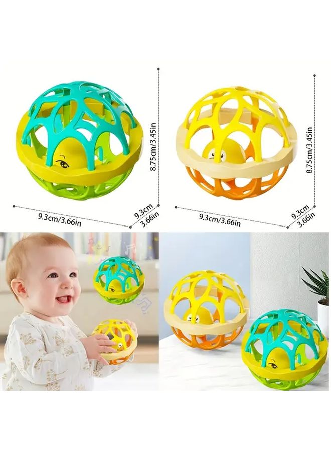 Green Ball Vibrating Baby Hand Bell Sensory Hearing Development Toy Safe Gift - Image 3