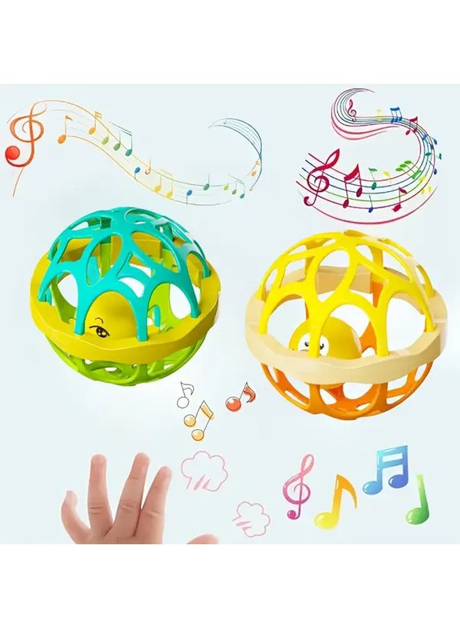 Green Ball Vibrating Baby Hand Bell Sensory Hearing Development Toy Safe Gift - Image 4