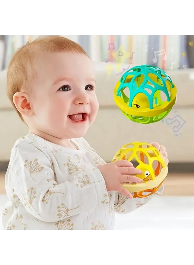 Green Ball Vibrating Baby Hand Bell Sensory Hearing Development Toy Safe Gift - Image 2