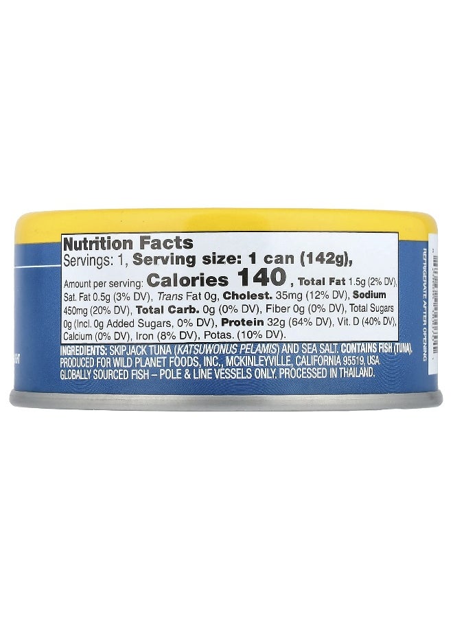 Wild Planet Wild Planet, Skipjack Wild Tuna, 5 oz (142 g)  - Image 2