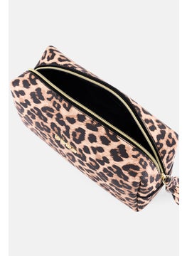 bebe Women Animal Print Vanity Bag, Multicolor  - Image 3