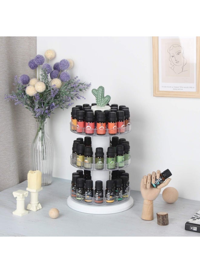 J JACKCUBE DESIGN Rotating Essential Oil Display Stand Spinning Rack for 45 Bottles(up to 72) Organizer 3 Tier Storage Holder -MK505B (3 Tier) - Image 5