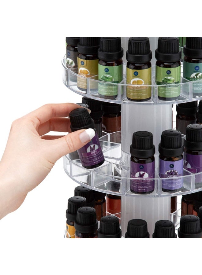 J JACKCUBE DESIGN Rotating Essential Oil Display Stand Spinning Rack for 45 Bottles(up to 72) Organizer 3 Tier Storage Holder -MK505B (3 Tier) - Image 3