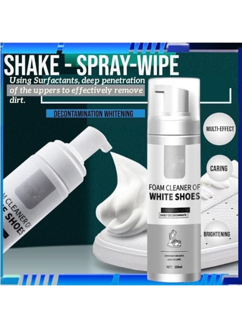 LIMOS White Sneakers Shoes Cleaning Care Natural Foaming Solution to Clean Dirt, Stains, Grime Safe Works on Leather, Whites, Nubuck, Golf Shoes, Basketball Shoes, Boots, Sandals 200ml  - Image 4