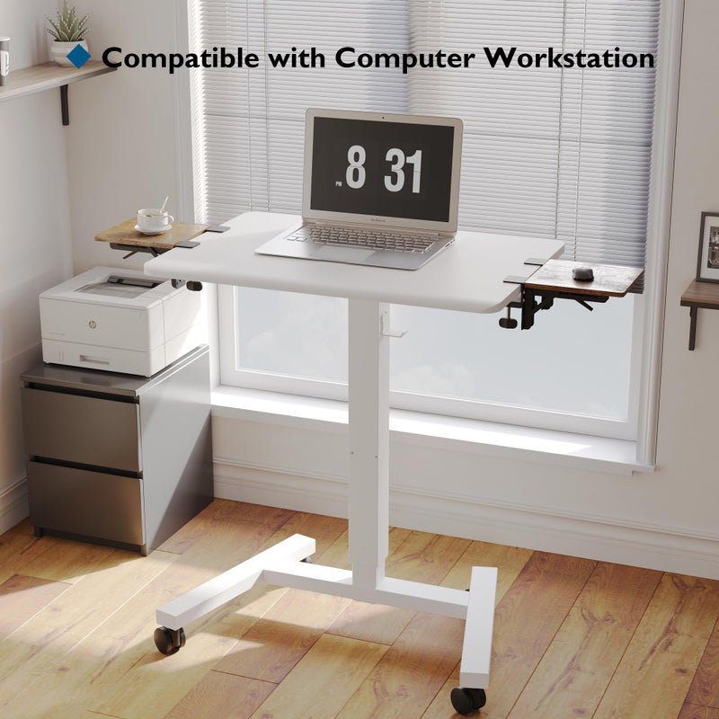 BONTEC Ergonomic Desk Extender Tray, 9.5"x9.1" Table Mount Arm Wrist Rest Shelf, 90Â° Foldable Elbow Support, Clamp on Computer Arm Rest for Desk, Office & Home Use, Durable & Easy to Install - Image 5