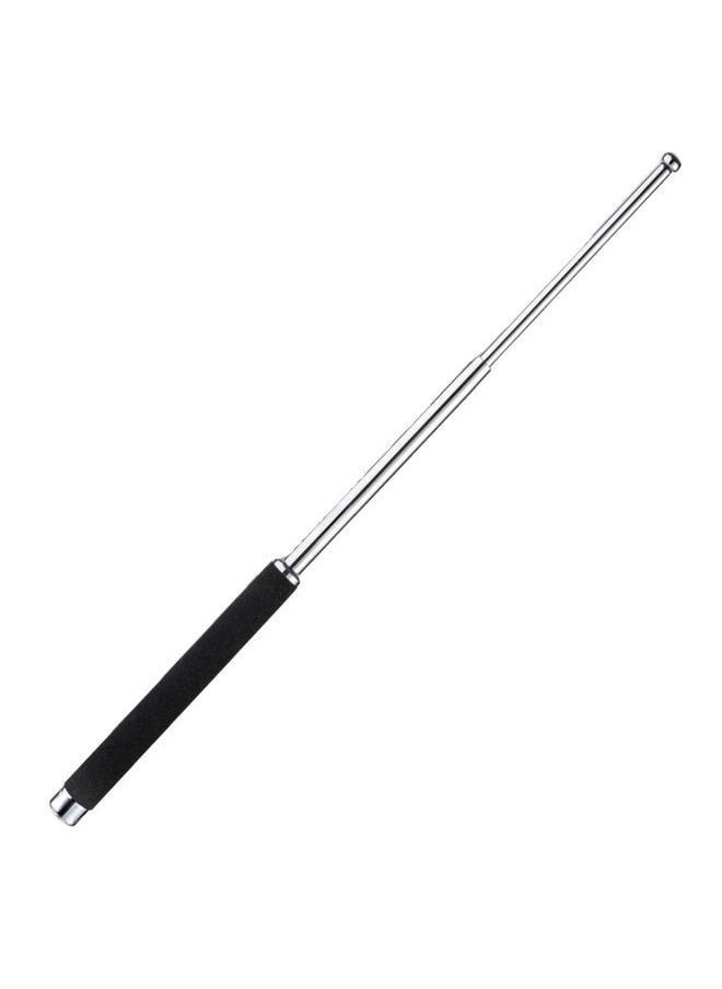Generic - Portable Multifunctional Self Défense Stick 54cm，Stainless Steel Extendable Retractable Baton Portable Guide Flag Pole for Tour Guides Teacher Pointer, Black - Image 1