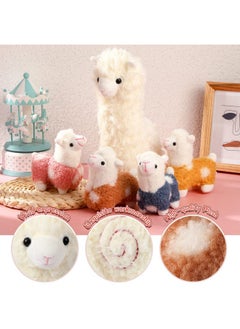 Civaner Llama Plush Set 11" & 4.7" Stuffed Animals Cute Alpaca Soft Pillow Dolls Ideal For Birthdays Anniversaries Home Decor  - Image 3