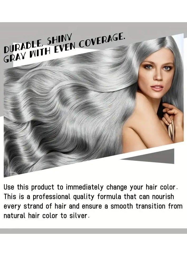 ROZINO 30g Plant-Based Hair Dye Cream - Gentle Formula, Fast Coloring, Silky & Shiny Results, Non-Irritating to Scalp, 100% Pure Plant Extracts, Hydrating with Glycerin, for All Hair Types, Hair Color Enhancement | Sleek Bottle Design | Safe Hair Product - Image 4