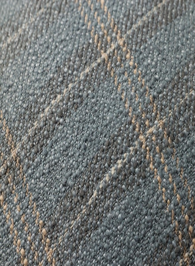 لولوي غطاء وسادة فقط من مجموعة لولوي أمبر لويس ستوكتون PAL0050 أزرق 18 بوصة × 18 بوصة - Image 4