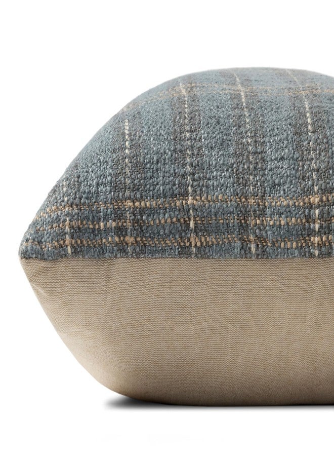 لولوي غطاء وسادة فقط من مجموعة لولوي أمبر لويس ستوكتون PAL0050 أزرق 18 بوصة × 18 بوصة - Image 3