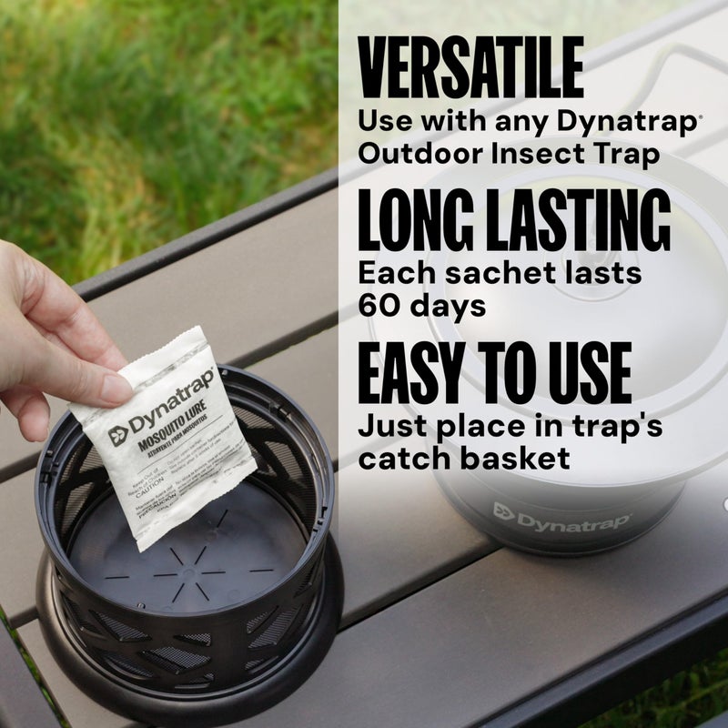 DynaTrap 100611 Atrakta Mosquito Lure Sachet for Any DynaTrap Insect Trap, Lasts 60 Days, Mosquito Trap Attractant - Image 2