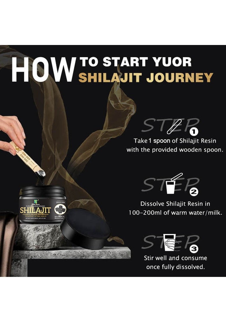 Wins Town Pure Shilajit Himalayan Organic Shilajit Resin 50g  - Image 3
