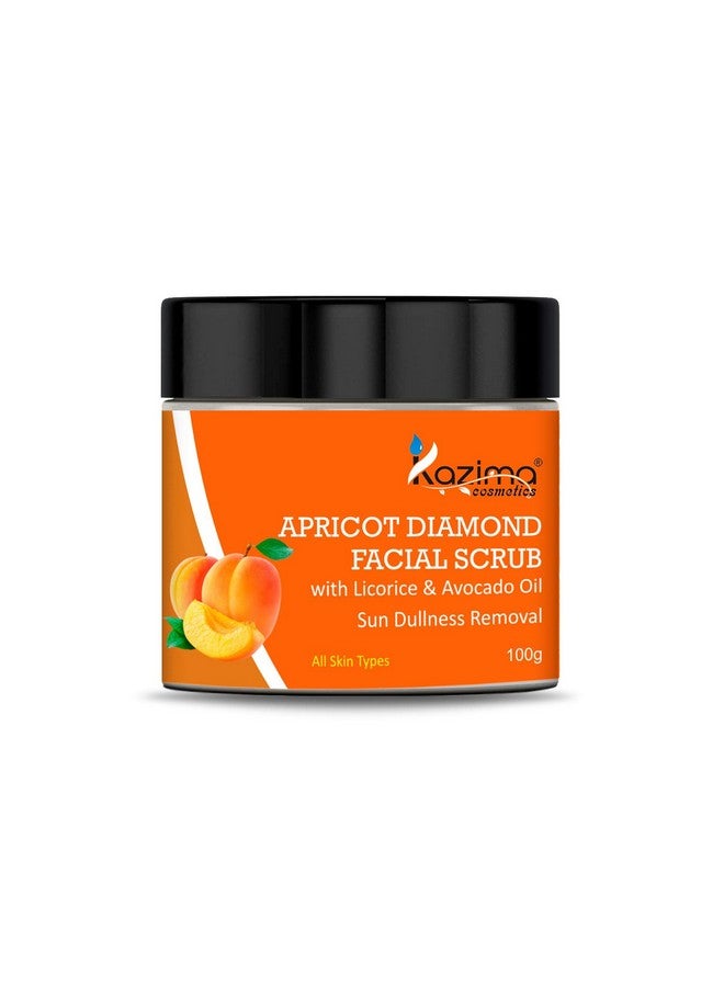 KAZIMA Apricot Diamond Facial Scrub (100G) With Licorice & Avocado Oil - Image 1