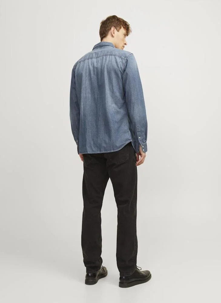 جاك اند جونز Slim Fit Denim Shirt