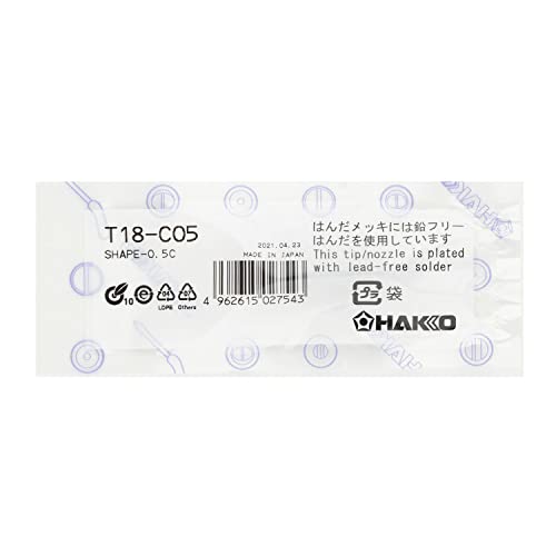 Hakko American HAKKO Products T18-C05 Tip, 0.5C, Fx-8801, 907/900M/9 - Image 2